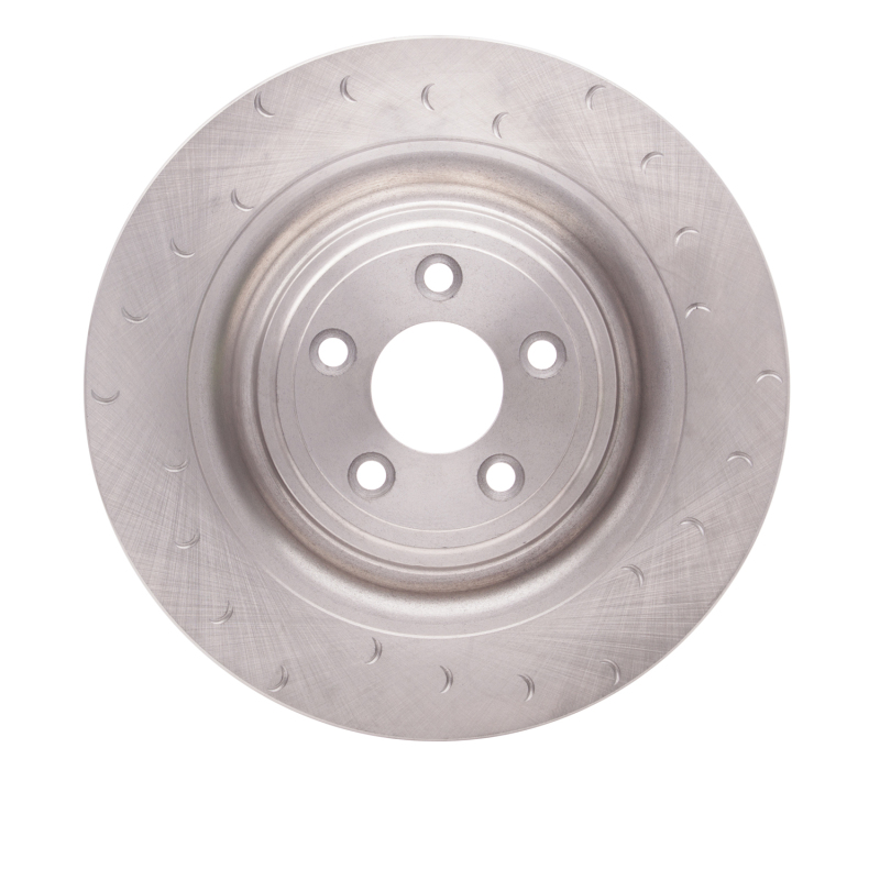Jaguar XKR Brake Rotor (1) - Right Rear - R1 Concepts - Slotted - `08-`09